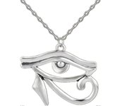 LINCMAN Ojo de Horus Collar Hombres Plata Antigua Antiguo Egipto Tercer Ojo Joyería Horus
