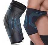 Codo de soporte de codo Codera de tenista para tendinitis, deportes, deportes, artritis, levantamiento de pesas L