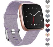 Compatible con Pulsera Fitbit Versa / Pulsera Fitbit Versa 2, WOV lavanda S