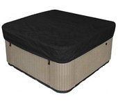 Impermeable Poliéster Cuadrado Bañera de hidromasaje Cubierta al aire libre Spa Covers Square Cubierta de bañera de hidromasaje negro 218*218*30cm