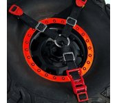 unbrand Correa de amarre de llanta de repuesto de 3 puntos para RC Car1/5 1/10Crawler Traxxas TRX-4 UDR Negro