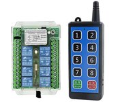 Interruptor de control remoto inalámbrico RF de 8 canales Interruptor inalámbrico DC 9-72V Interruptor de control remoto inalámbrico Como se muestra