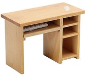 Escritorio de computadora con mouse y teclado Dormitorio Muebles de casa de muñecas