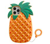 Ersam Push Pop Bubble Sensorial Fidget Toy Teléfono Funda de silicona para Iphone Piña iPhone X XS
