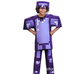 Sssxv My World Minecraft Diamond Armor Series Cosplay Game Character Performance Costume S