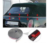 Para Bmw Mini One Cooper S Convertible R52 (2001-2006 ) Techo trasero blando Kits de reparación de juntas contra la intemperie autoadhesivo