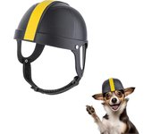 Unbrand Casco para perros, casco para mascotas de motocicleta con orificio para la oreja, protección de la cabeza casco para perros Casco de perro ...