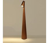 Lámpara de mesa inalámbrica, lámpara de escritorio LED recargable para uso en interiores y exteriores Marrón 17.7in