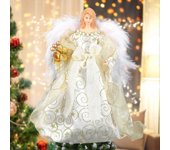 Heyone Consejos para el árbol Ángel del adorno del árbol de Navidad Ángel para el árbol de Navidad Muñeca de Navidad Ángel colgante de Navidad Deco...