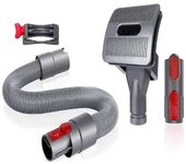 Kit de aseo de mascotas, accesorio de aspiradora de pelo de cepillo para perros para V7/8/10/12/15, con manguera de extensión y trigonometría Como ...