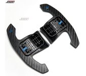 Vehicle Shift Knobs Fibra de carbono real para BMW M3 M4 serie F / G G20 G22 G80 G82 2021-2022 Accesorios para automóviles Levas del volante Extens...