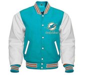 Kartex Suits Letterman Miami Dolphins Chaqueta Varsity Azul Y Blanco azul/blanco L