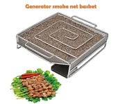 Generador de humo frío Barbacoa Barbacoa Parrilla Herramienta de cocina Fumador Mini Generador Box Plata one size