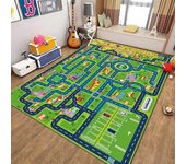 Alfombra de juego para niños para conducir coches de juguete Alfombra de juego antideslizante Alfombra de ciudad Niños Niños Niño Niñas Educativo T...