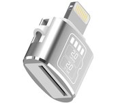 El lector de tarjetas Mini Lightning de aleación de aluminio admite una tarjeta TF de hasta 2 TB, una velocidad de lectura de 25 MB / s Multicolor ...