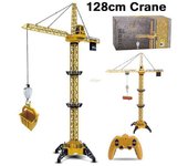 Versión mejorada Grúa de construcción de control remoto 6CH 128CM 680 Modelo de elevación de rotación 2.4G RC Grúa torre de juguete para niños Rega...