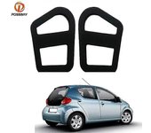 Juntas de sello de grupo de luces traseras de freno trasero negras para Toyota AYGO 2005 2006 2007 2008 2009 2010 2011 2012 2013 2014 Accesorios