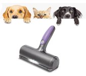 Fur Daddy Sweeper Brush - Cepillo de pelo de mascota - Selector de pelo de gato / perro - púrpura y gris - para sofá / ropa / coche