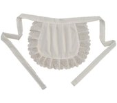 Retro Aprons Waist Apron Waist Apron For Girls  Tight Costume  White Cotton  Half Apron  Party Hot