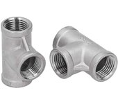 2pcs 1/2 "-150t Npt acero inoxidable tipo T plomería roscada conector