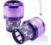 Paquete de 2 filtros para Dyson V11 Absolute Extra Pro, V11 Torque Drive Animal, V15 Detect sans fil Aspirateur SV14 SV17 SV22 Hepa Filtre de Rempl...
