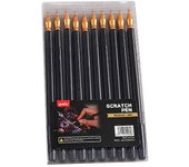 Lápiz para rasguños Lápiz de color para rayar Lápiz para pintar Lápiz óptico para colorear Lápiz óptico Lápiz de arte de boceto Dibujo Lápiz raspador
