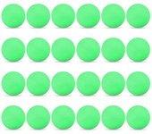 24pcs 3-estrellas 40mm Pelotas de tenis de mesa Pelotas de ping pong Pelotas de práctica de entrenamiento avanzado amateur verde