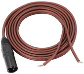 Cable de altavoz XLR, cable desnudo del altavoz al enchufe XLR, reemplazo del conector macho XLR de 3 pines chapado en oro como se muestra