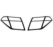 Cubierta del faro de la lámpara del capó de la lámpara del faro del coche para Navara D40 2006-2013 Accesorios del coche Boris Negro