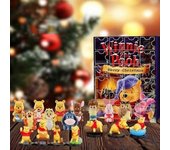 Calendario de Adviento de Navidad 2023 Winnie The Pooh Figura Muñeca Decoración Navidad 24 Días Cuenta Regresiva Sorpresa Caja Ciega Regalos Para N...