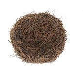 nido artificial qinhai rústico realista de varios tamaños fiesta de Pascua decoración de nido de pájaro para artesanías 12cm