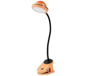 Aiducho Usb recargable Led Clamp Lámpara de lectura con estrella Naranja