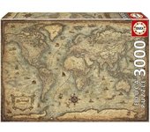 Educa_ Puzzle PLANISPHeRE - 3000 piezas - marca EDUCA - Viajes y mapas Multicolor 120 x 85 cm