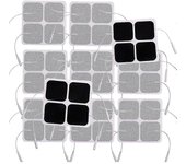 40pcs Tens Unit Pads, 2x2 electrodos para EMS estimulador muscular almohadillas de electroterapia