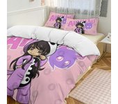 Juego de cama XU619 Aphmau Funda nórdica de plumón Juego ligero de 3 piezas, 1 funda nórdica de plumón y 2 fundas de almohada PW619 Single135x200cm