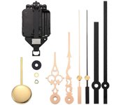Péndulo de cuarzo Reloj de movimiento DIY Kit de movimiento con 2 pares de manos de péndulo, péndulo de mecanismo de bricolaje