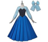 Disfraz de Ariel de Sirenita. Vestido de cosplay de Ariel para mujer para Halloween P aaliti