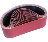 Augro Banda de lijado 100 x 610 mm, Bandas de lija mixtas (3x Grano 80/120/150/240/400) para lijadoras de banda15 piezas