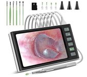 Otoscopio digital con pantalla de 7 pulgadas, cámara para el oído, pala visual para el oído que admite instantáneas fotográficas y videos