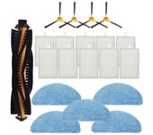 20PCS para LIECTROUX C30B Robot Proscenic 800T 820S Robot Aspirador Piezas Cepillo Lateral Principal Paño de fregona Filtro HEPA Como se muestra