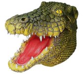 Cocodrilo realista Cosplay Máscara de látex Disfraz de Halloween Accesorios para adultos Fiesta Animal Tocado