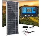 Unbrand 300w 12v Solarpanel, Solarpanel-kit, 60a Solarladeregler-ladekit Fr Wohnmobil, Yate, Exterior, Garten, Beleuchtung