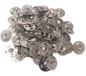 Arandela de fijación de acero inoxidable (x100), utilizada para la preparación de baldosas para paneles (arandela galvanizada de 32 mm con garras)