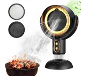 Campana extractora portátil con extractor de aire de 2 velocidades, filtro extraíble y lavable, taza grande de recolección de aceite, campana extra...