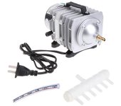 Unbrand 45W 220V ACO318 Compresor de bomba de aire de oxígeno de tanque de peces alto Estanque de acuario Plata