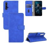 Compatible with Huawei Nova 5T Premium PU Leather Flip Folio Case with Card Slot Built-in Magnet Wallet Cover Azul