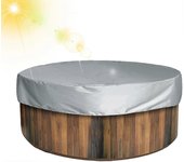 Cubierta de SPA para bañera de hidromasaje, cubierta de bañera de hidromasaje inflable redonda impermeable - cubierta antipolvo de piscina resisten...