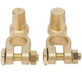 1 par SAE a JIS Conector de terminal de batería de batería de poste superior positivo negativo terminal de batería para auto YEMAA