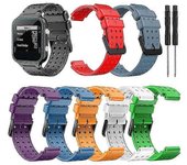 Correa para Garmin Approach S20 Correa de reloj monocromática para Garmin Approach S20 Silicone Replacement Fash Black