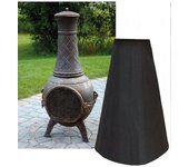 Aiducho Chimenea al aire libre Jardín Patio Barbacoa Calentador Estufa de polvo Protección impermeable Rejilla de cocción